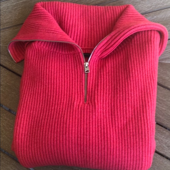 (Sold) ALLSAINTS Ami Roll Neck Sweater in Flamingo - Picture 6 of 8